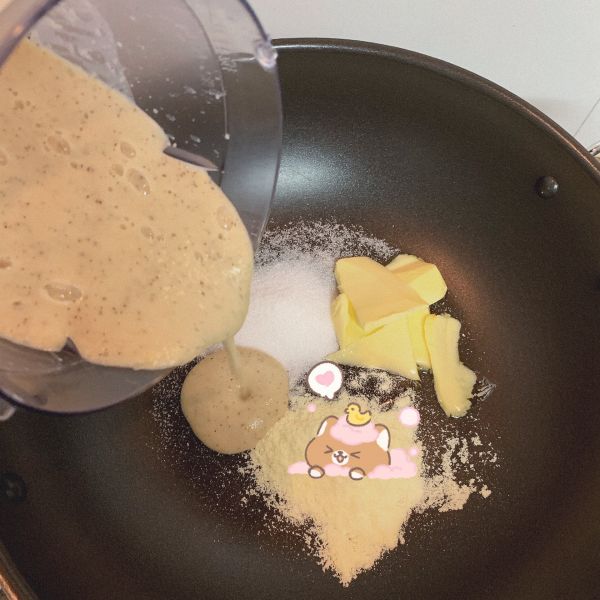 可可奶茶绿豆糕
