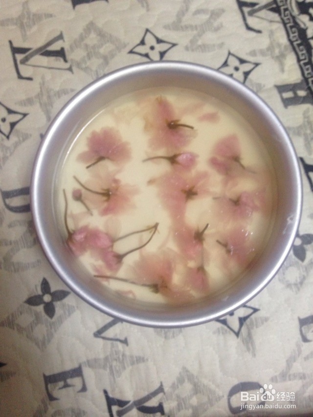 樱花冻乳酪蛋糕的做法