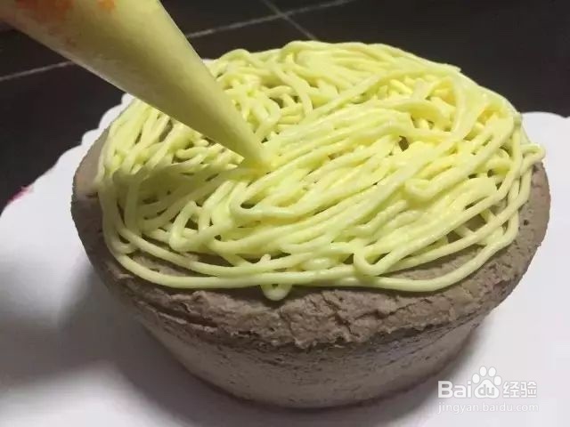 如何做长寿面碗面生日蛋糕