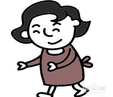 慈祥妈妈的画法