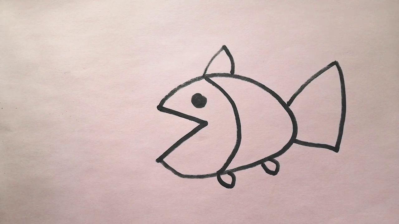 怎样画小鱼？