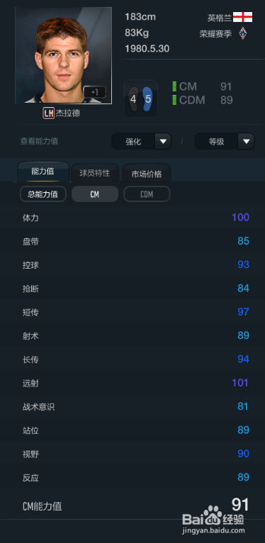 FIFA OL3荣耀赛季球员推荐（中前卫篇）