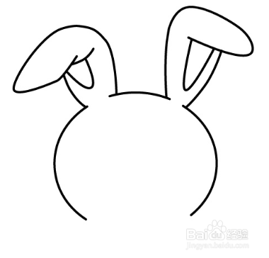 如何手工画吃萝卜的兔子简笔画？