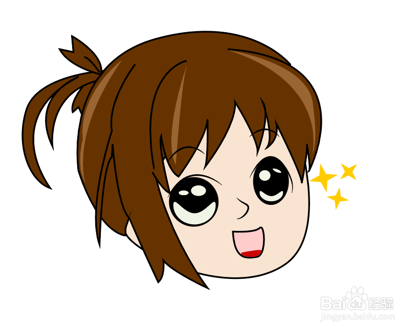 超可爱女生头像简笔画