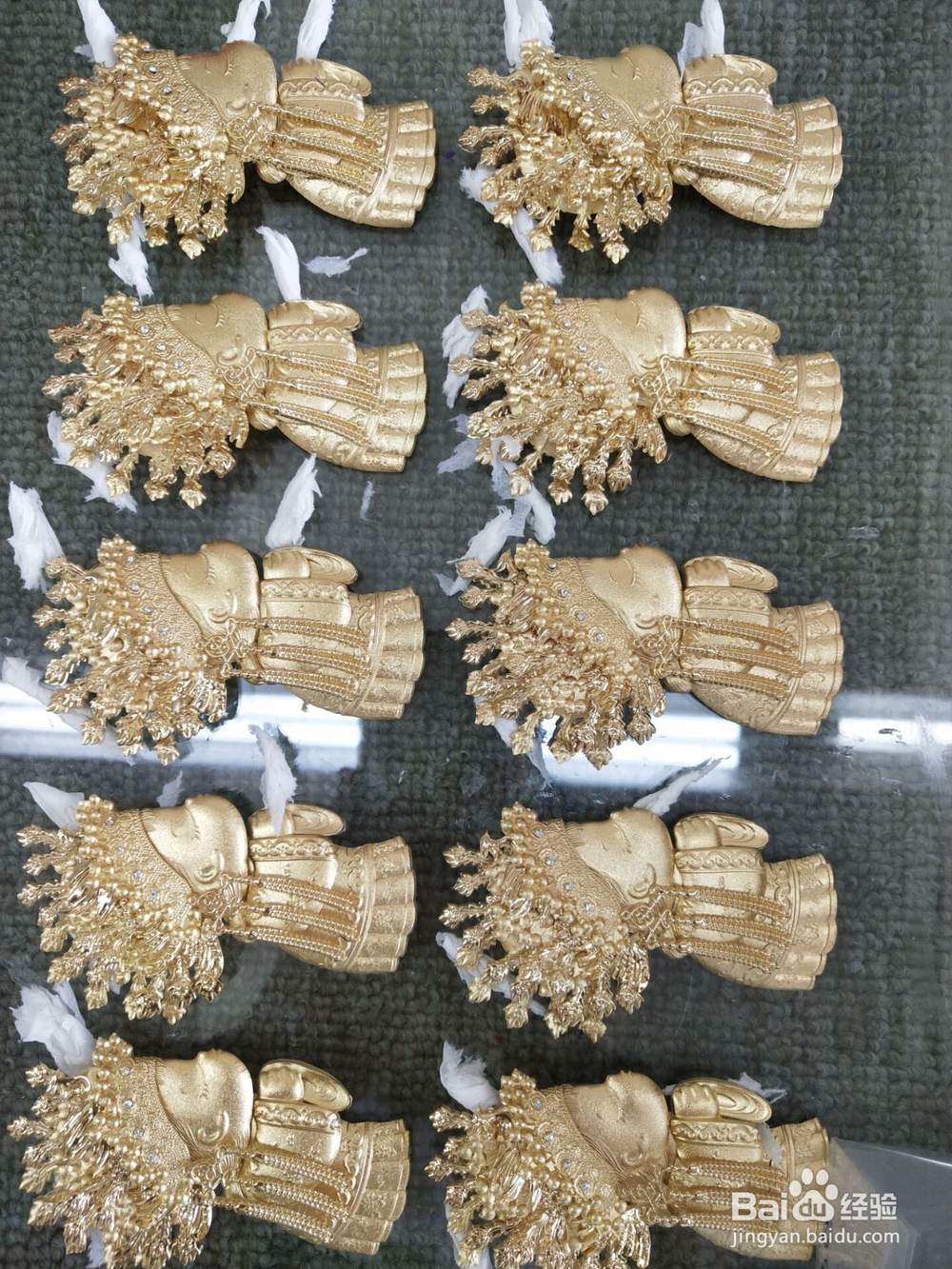 结婚婚庆礼物金石良缘立体金箔画装饰画工艺制作