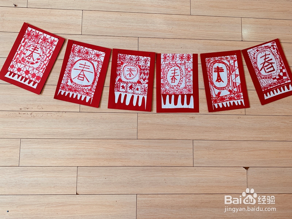 幼儿园春节美术作品