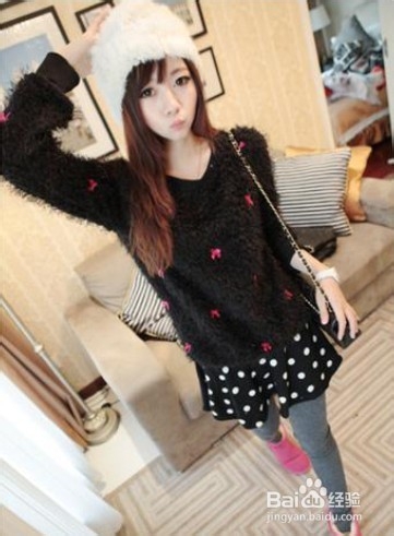 今年最流行的学院风小清新羊毛衫搭配