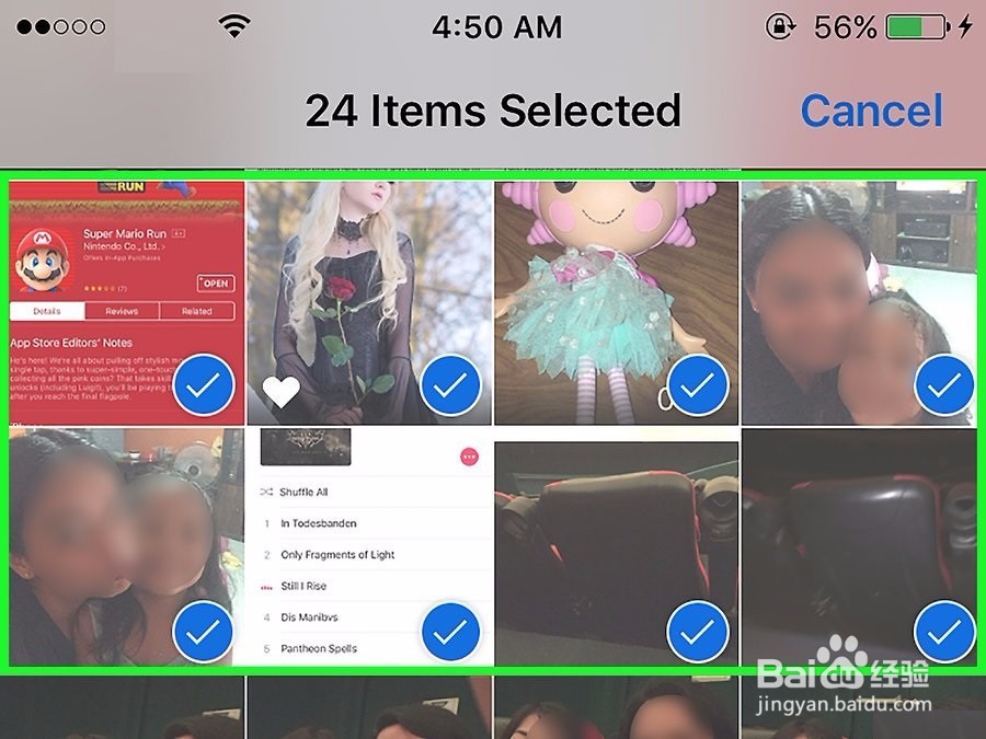 如何一次性删除iphone的所有照片