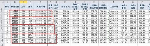 如何快速制作考勤/工资的汇总表