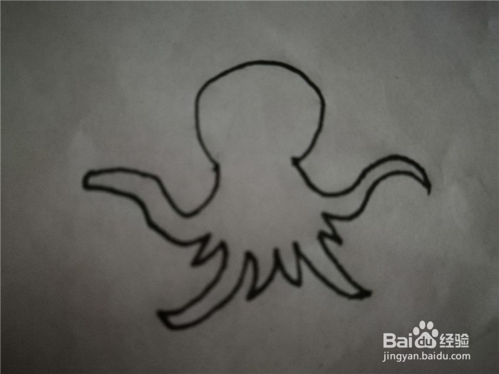 怎么样用简笔画画章鱼