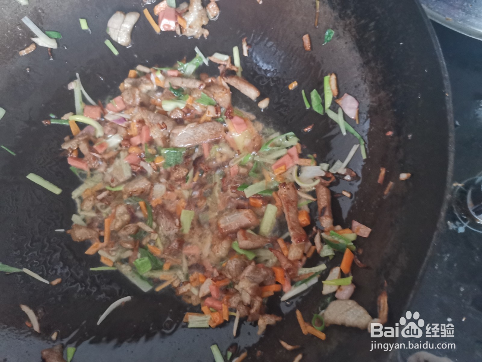 火腿丁炒西葫芦