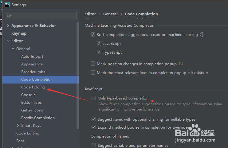 WebStorm 2021.1.2怎么关闭通用文件标题