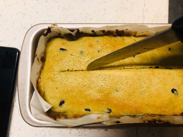 抹茶红豆磅蛋糕