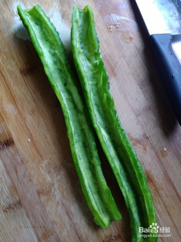 清淡家常菜鸡蛋炒苦瓜的做法