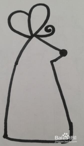 小老鼠的画法 小老鼠 的简笔画