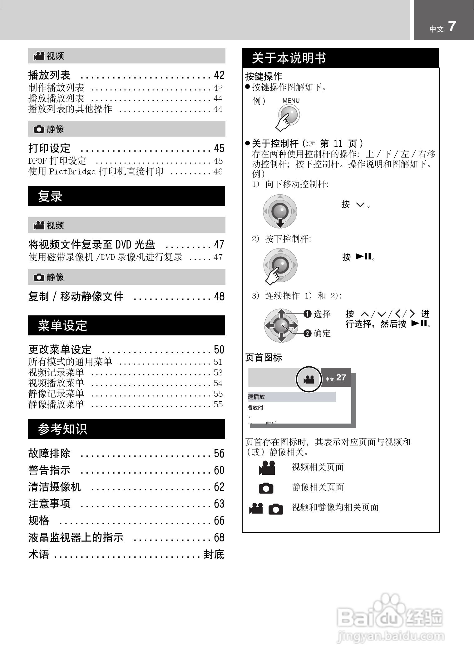 JVC GZ-MG21AC数码摄像机说明书:[1]