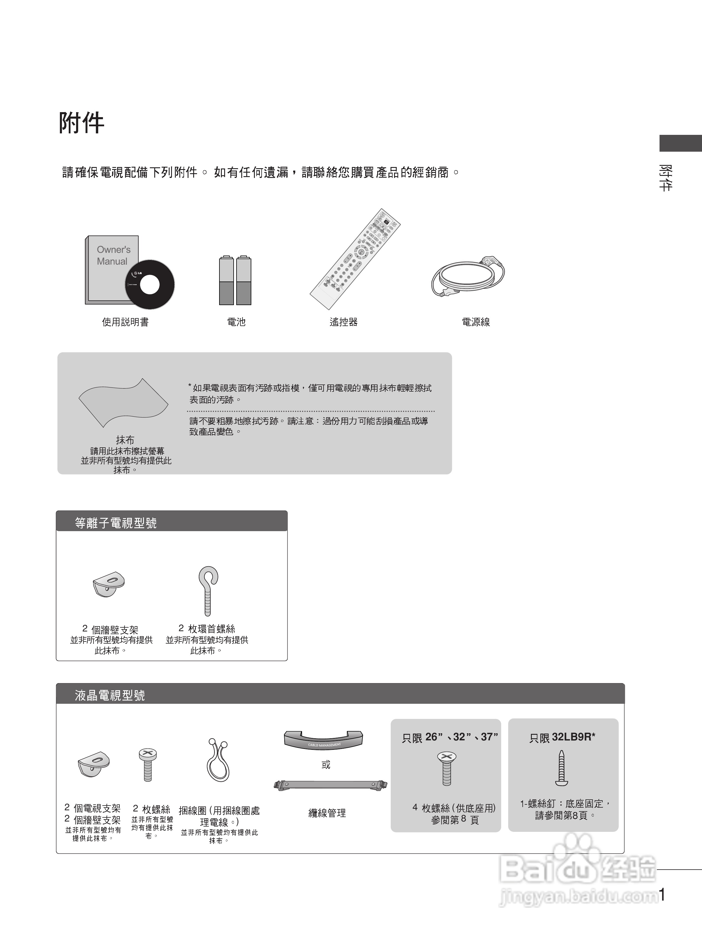 LG 42LC7R液晶彩电使用说明书:[1]