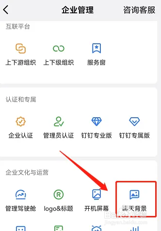 在钉钉中如何自定义背景