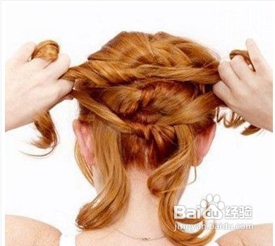 大热的夏季发型盘发图解