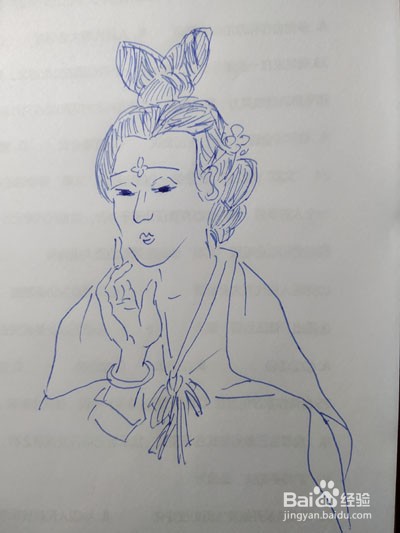 梳妆女的画法