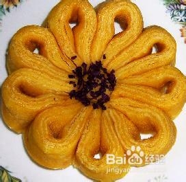 微波面包起酥金菊花