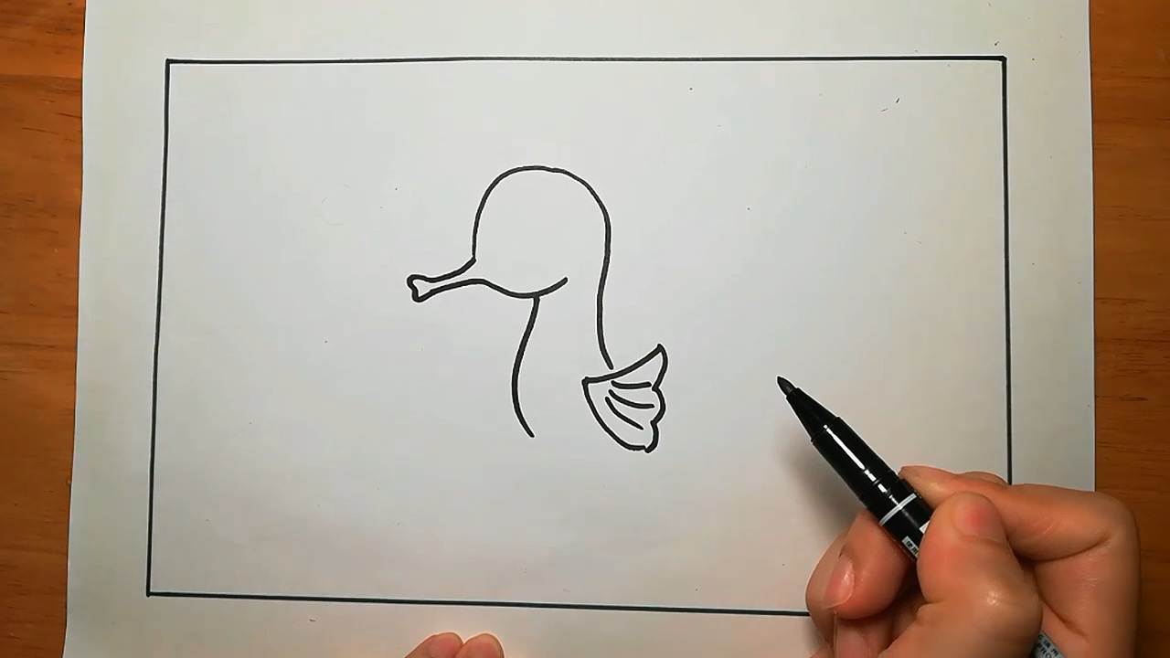 如何画海马简笔画