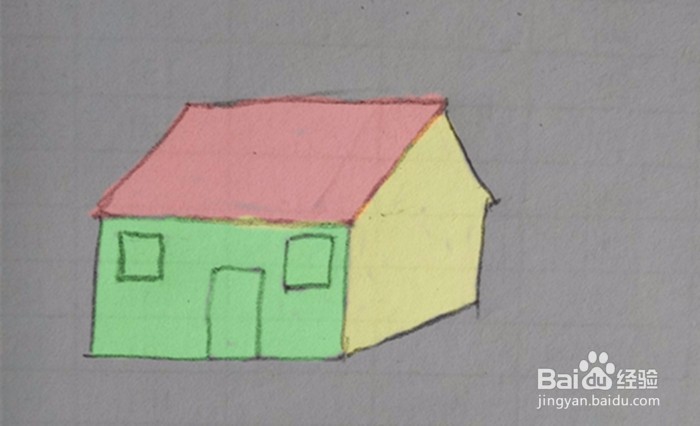 小房子的简易画法