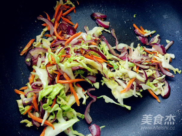 蔬菜酱油炒面（挂面版）