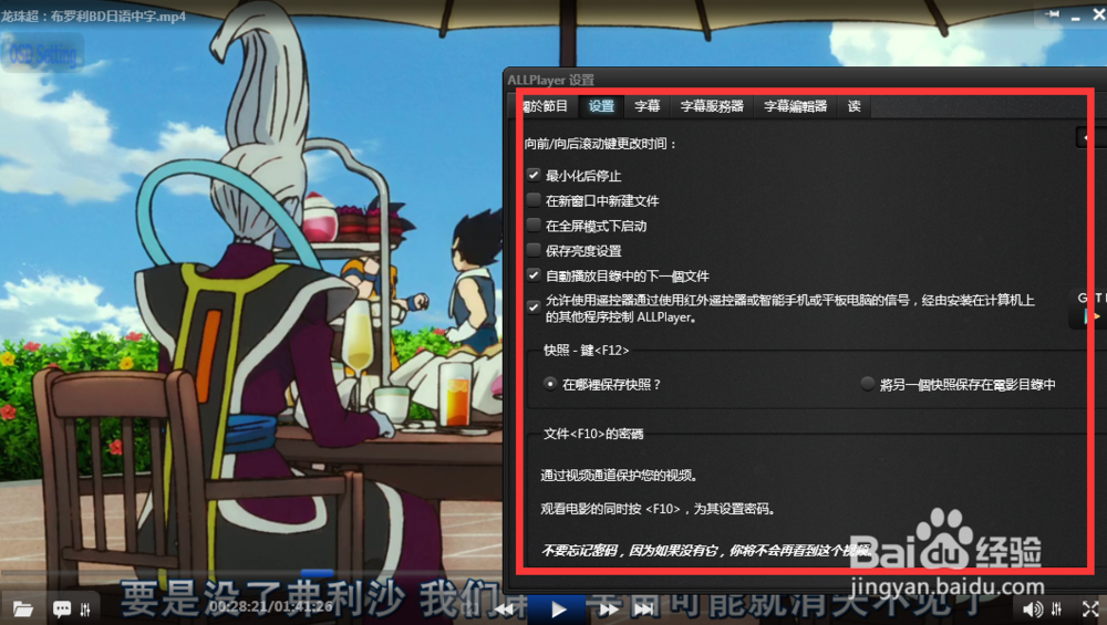 怎么设置allplayer的首选项