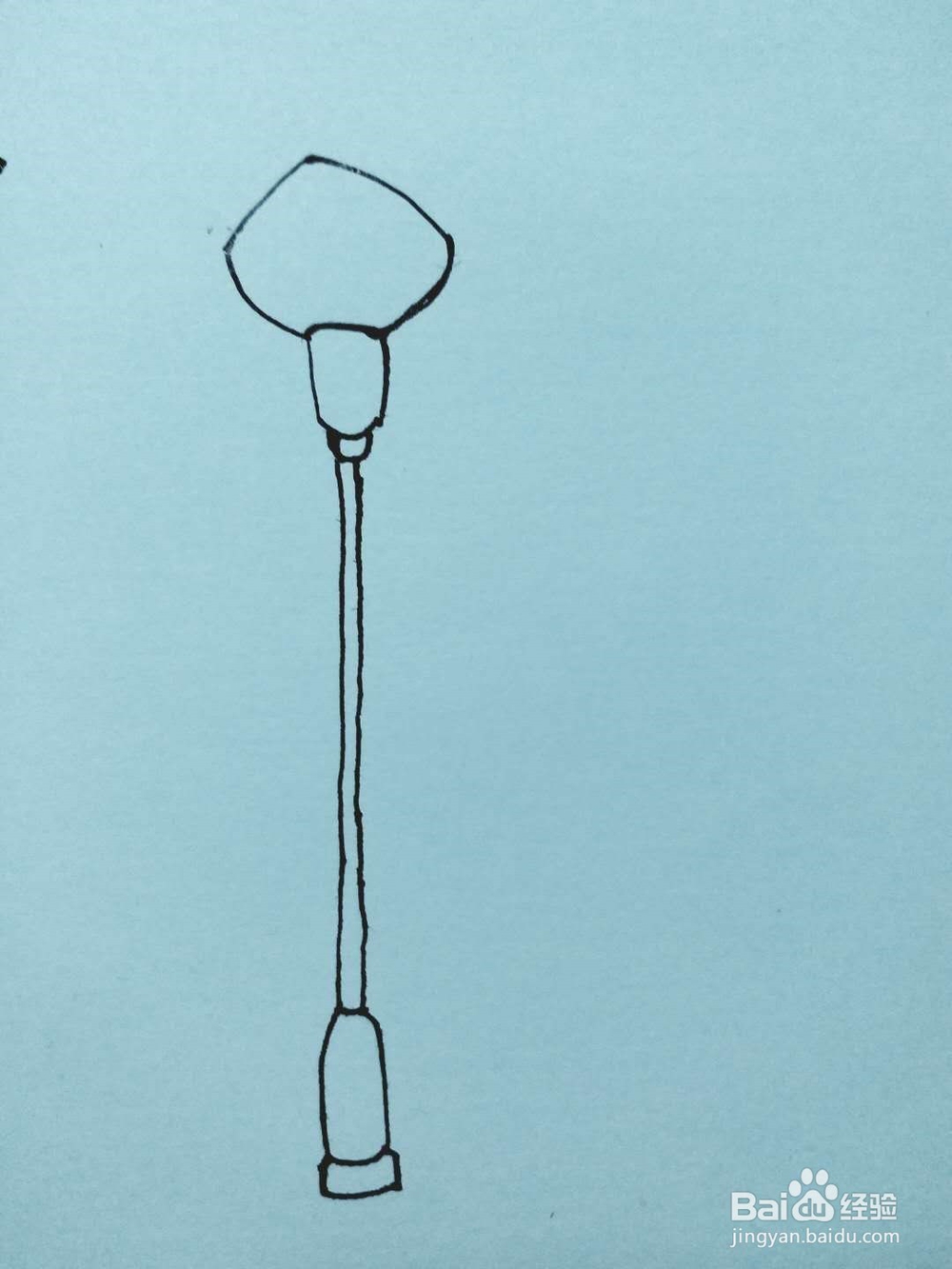 路灯的简笔画法