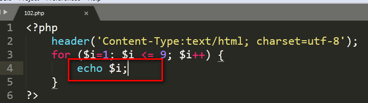 PHP教程 输出1-9的值
