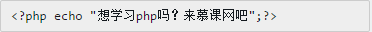 教你PHP代码标识和echo语句