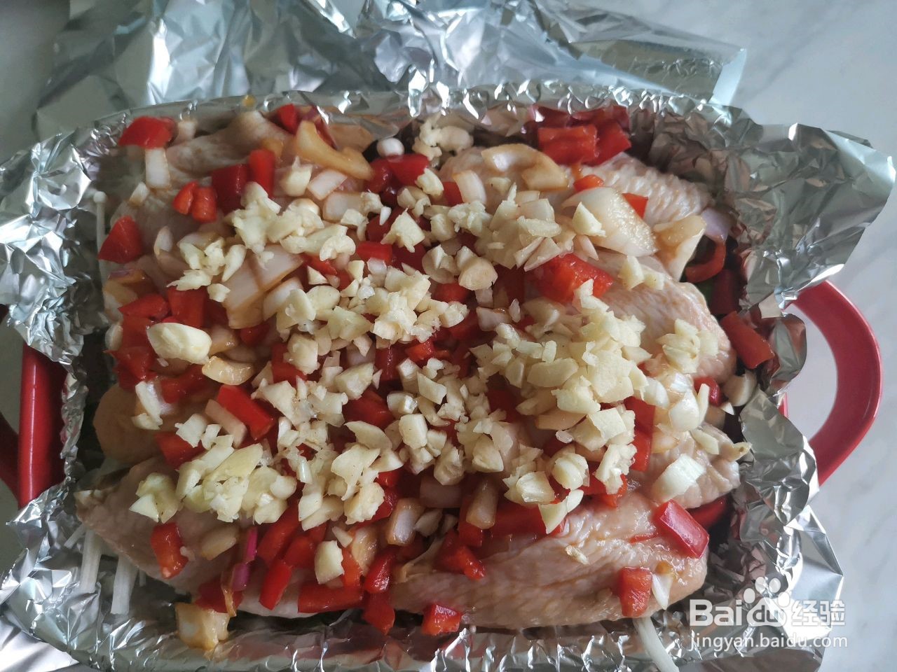 蒜香金针菇蒸鸡翅