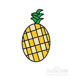简笔画-菠萝的简笔画如何画