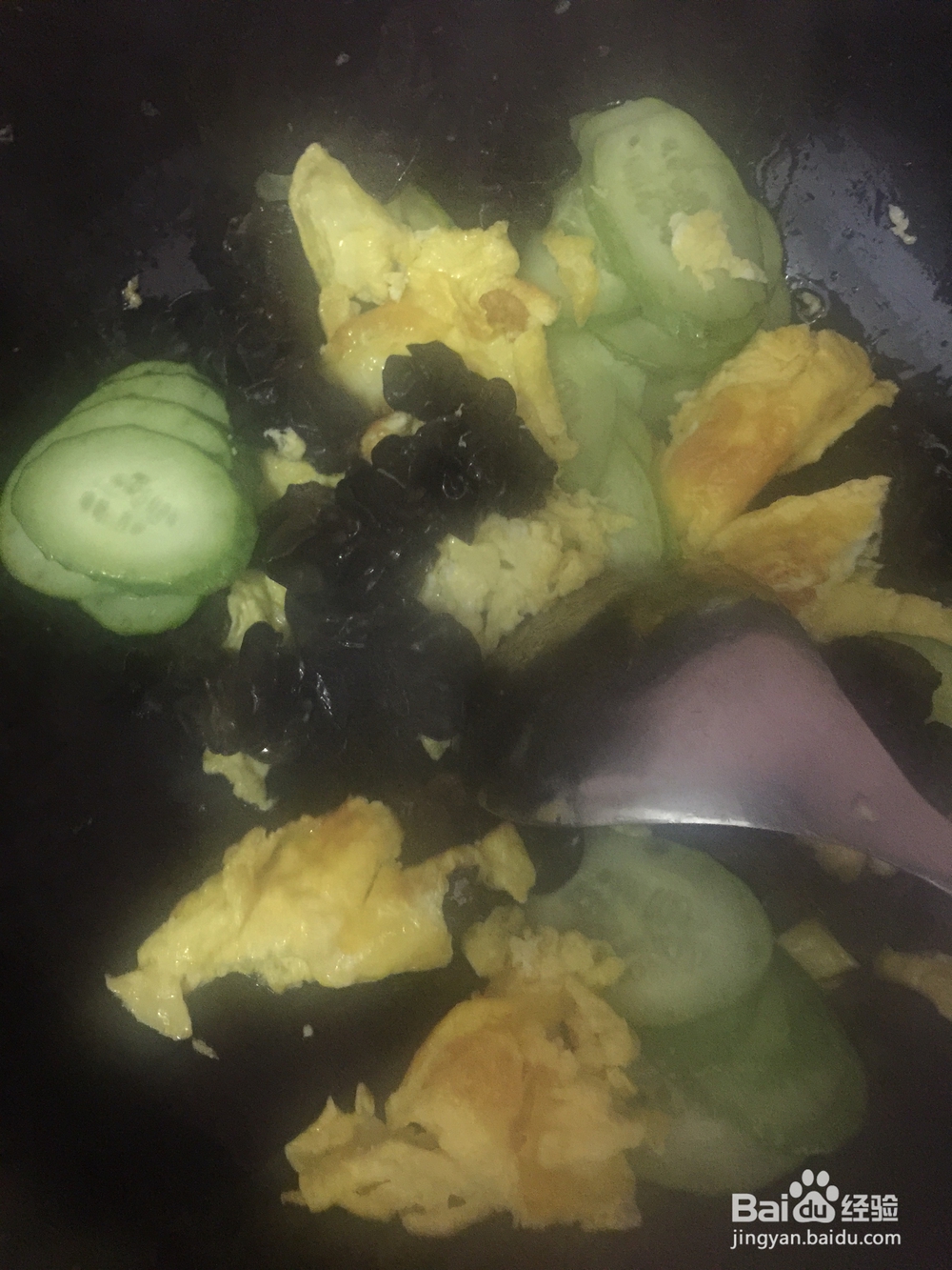 不可思议的黄瓜鸡蛋炒木耳