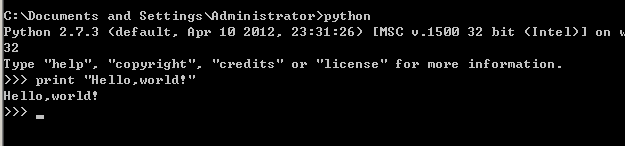 python 从入门到精通教程一：[1]Hello,world!