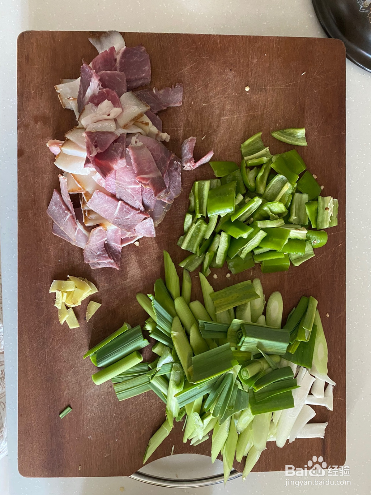 蒜苗豆豉炒腊肉的做法