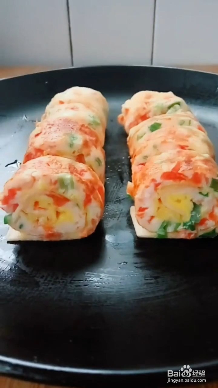 如何制作西红柿面饼卷