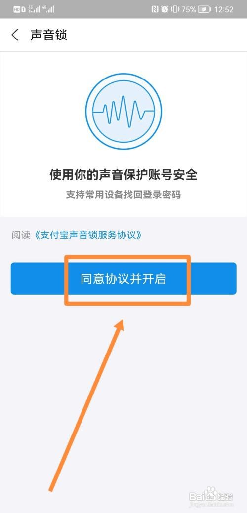 声音锁怎么开启在支付宝