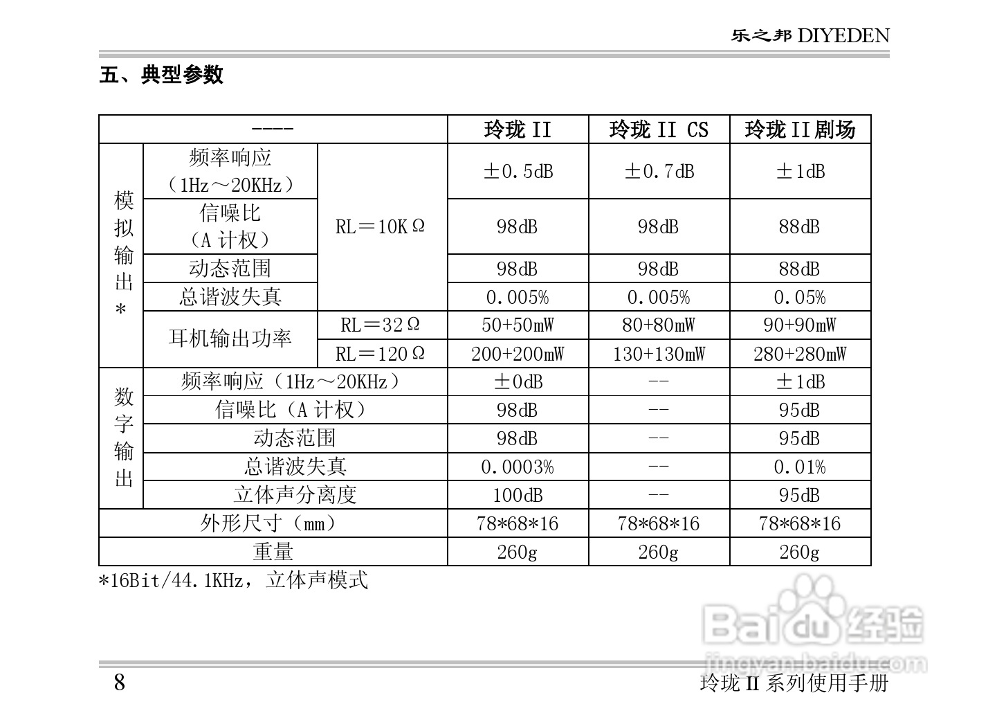 乐之邦声卡玲珑ⅡCS型说明书:[1]