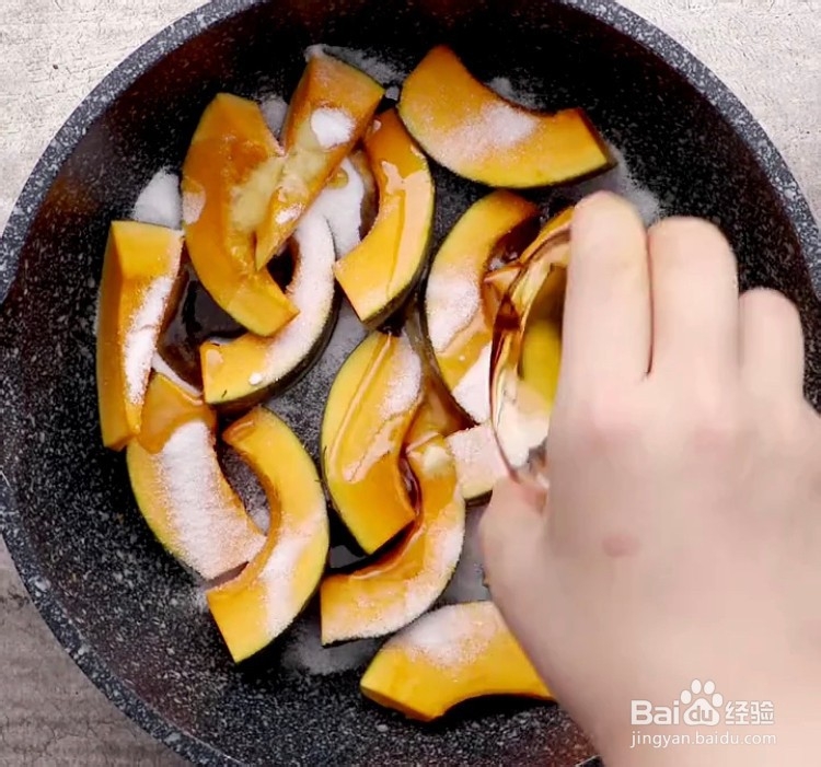芝麻香煎南瓜的做法