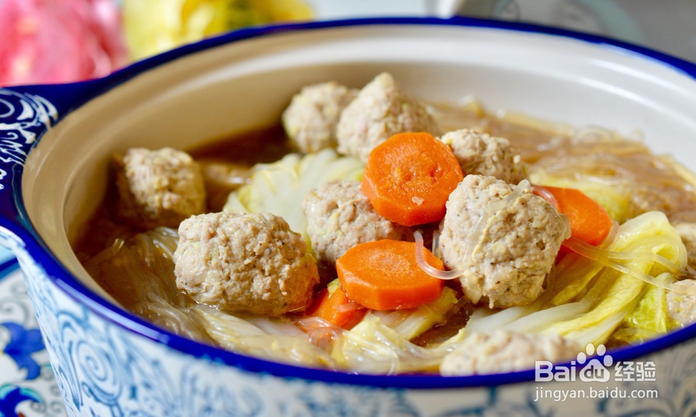 怎么做肉丸蔬菜粉丝汤