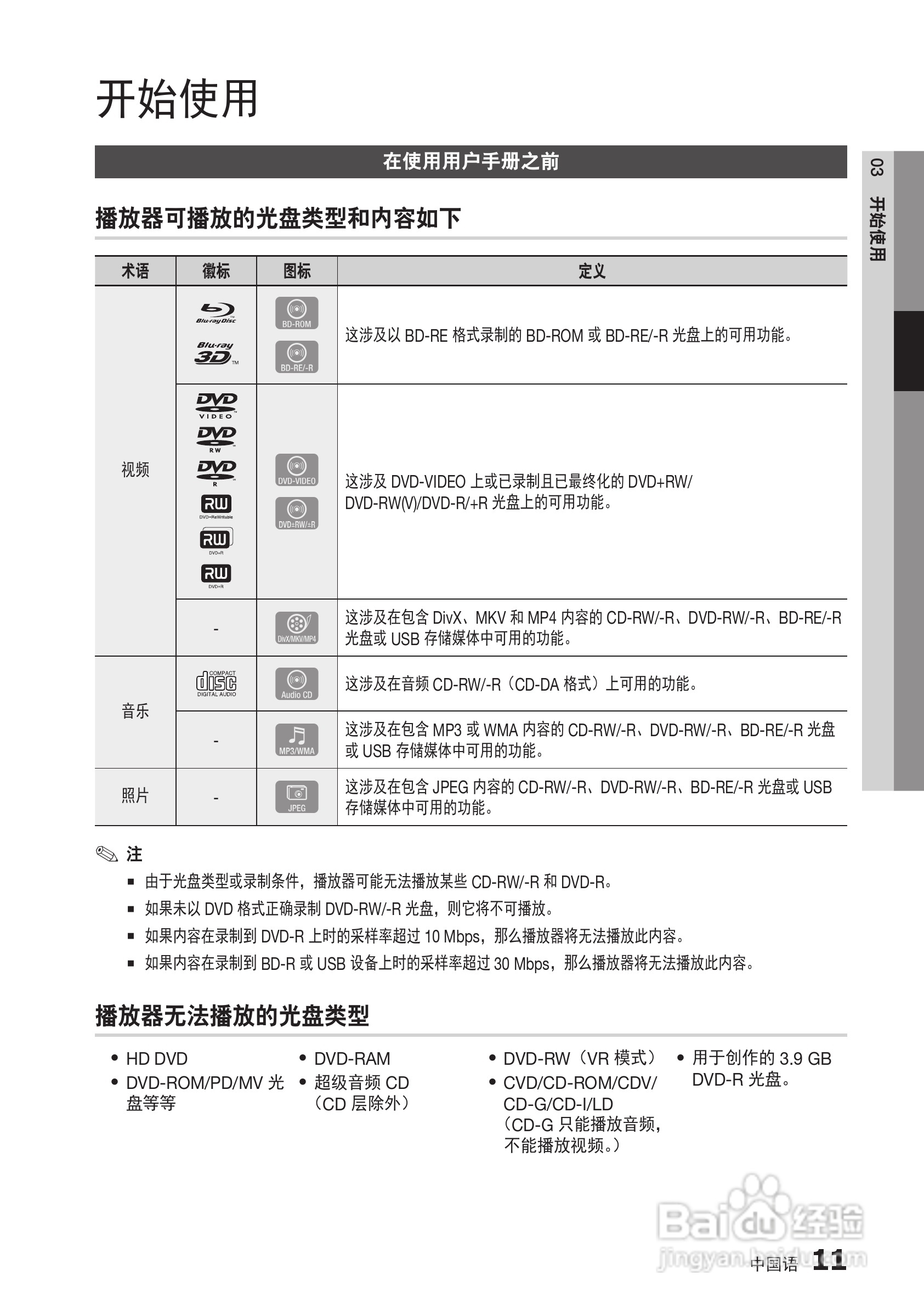 三星BD-D5500高清播放机使用说明书:[9]