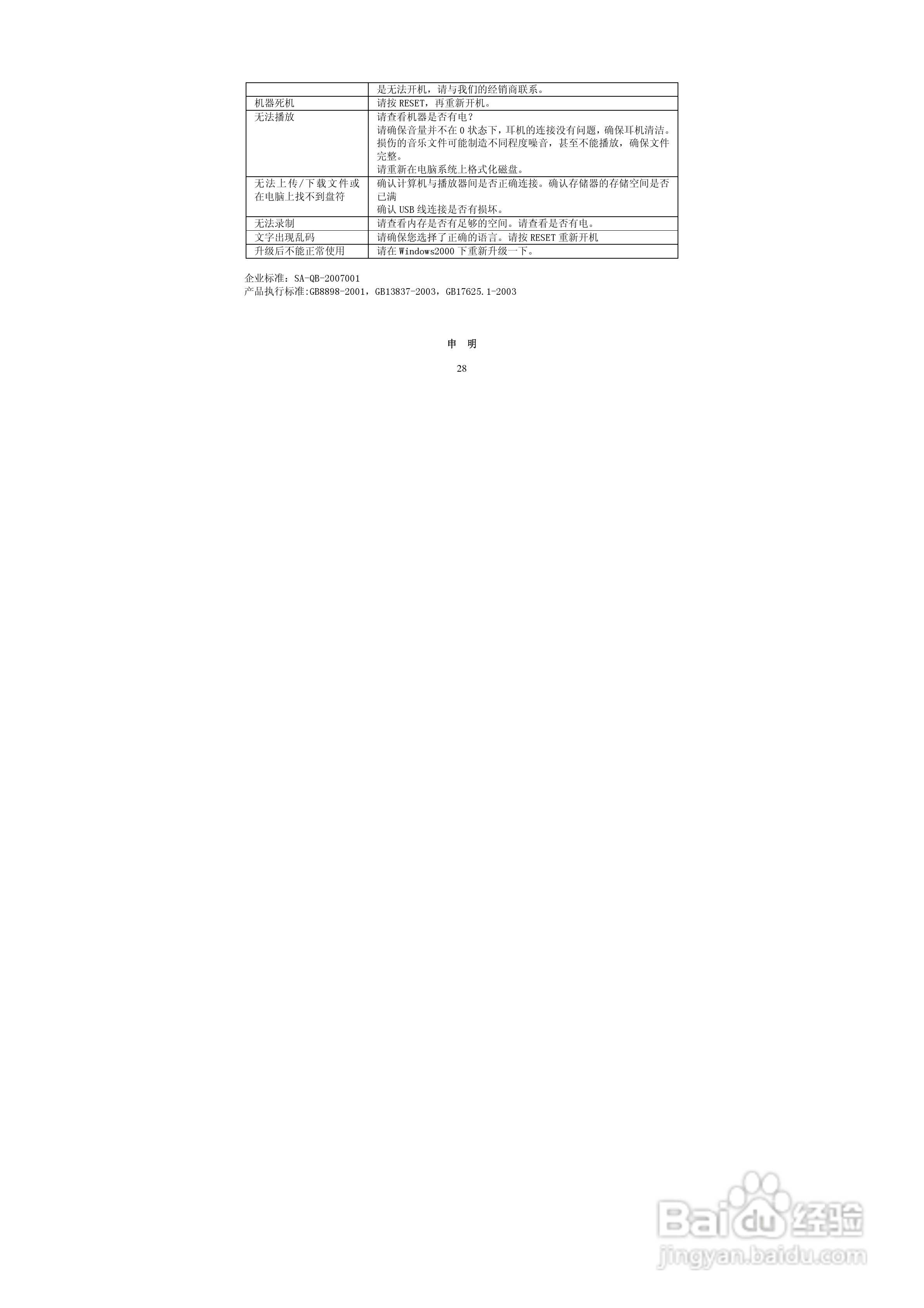 索爱T-930 MP4播放器使用说明书:[3]