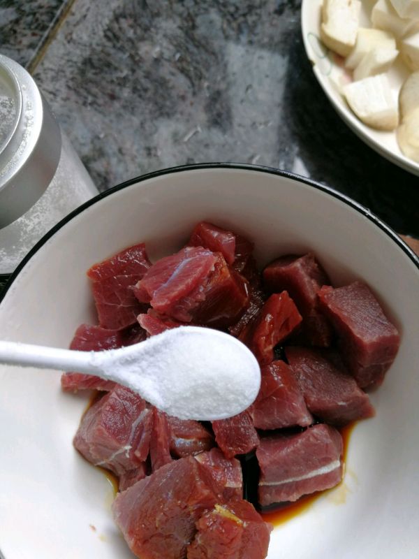 黑椒牛肉粒焖杏鲍菇