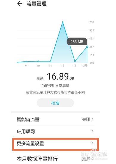 荣耀50流量显示如何设置