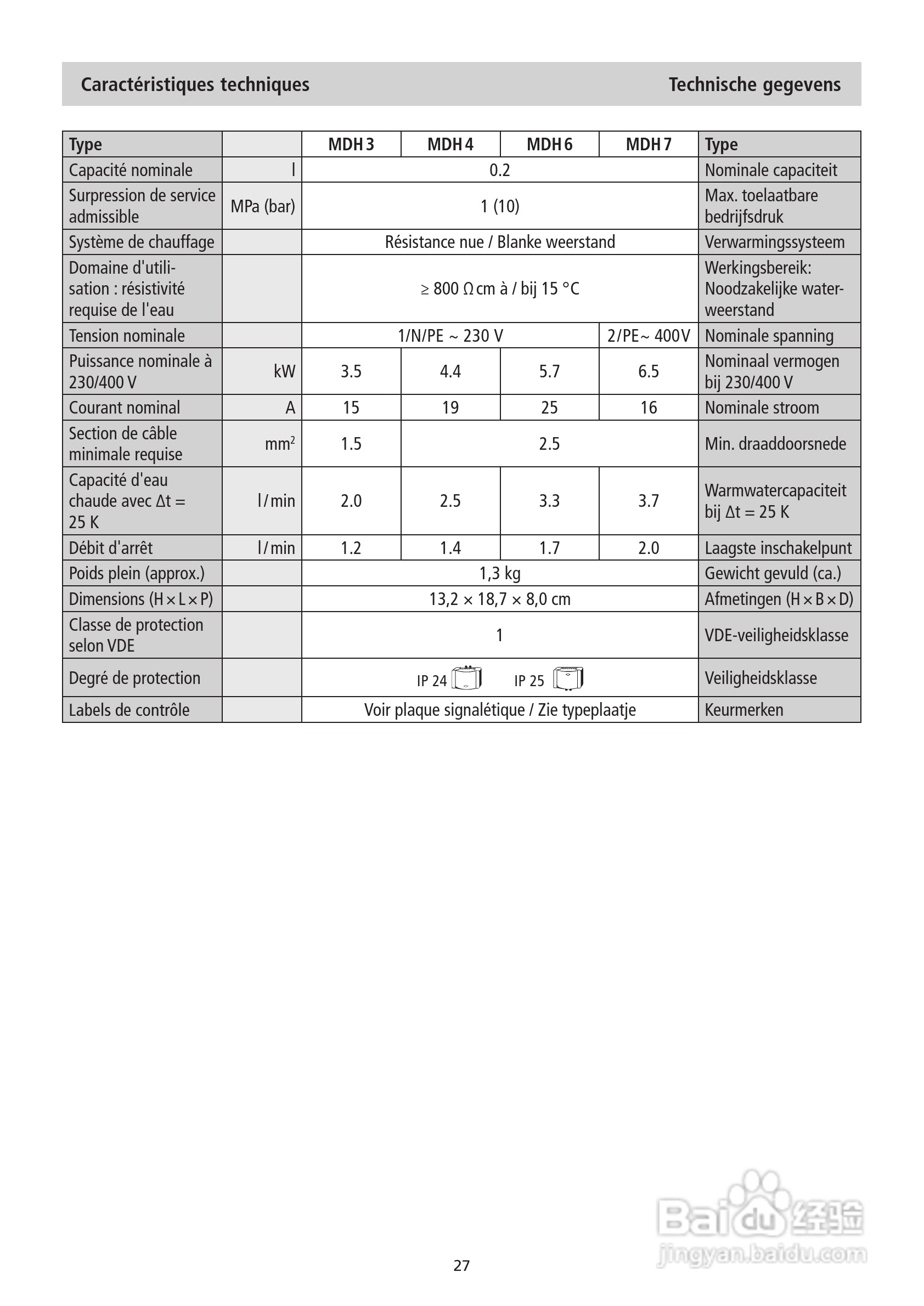 德国宝CLAGE MDH-6即热式电热水器使用说明书:[3]