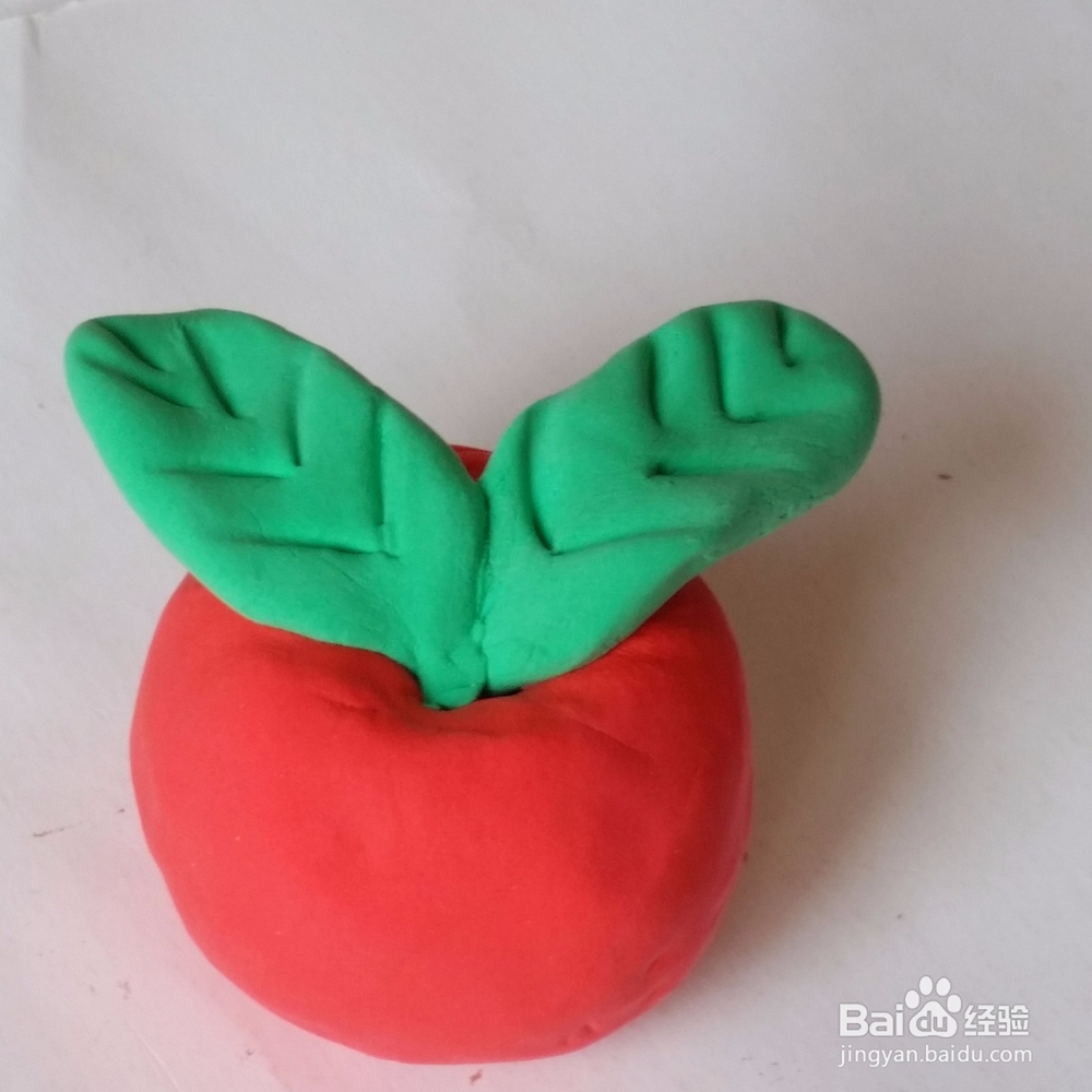 红苹果幼儿彩泥制作