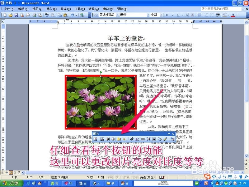 word操作教程：[1]插入图片的设置