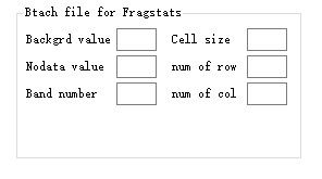 景观格局 Fragstats 的批处理文件 batch file